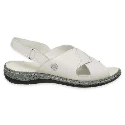 Mammamia D25Ys-2525Z Günlük Beyaz Kadın Sandalet - 2