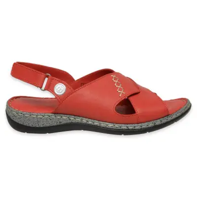 Mammamia D25Ys-2525Z Günlük Kırmızı Kadın Sandalet - 2
