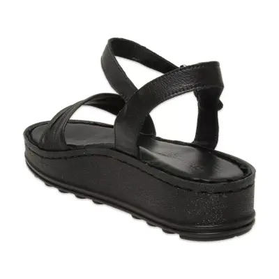 Mammamia D25Ys-2590 Günlük Siyah Kadın Sandalet - 4