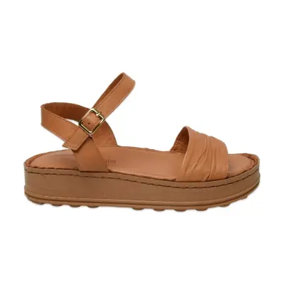 Mammamia D25Ys-2590 Günlük Taba Kadın Sandalet - Mammamia (1)