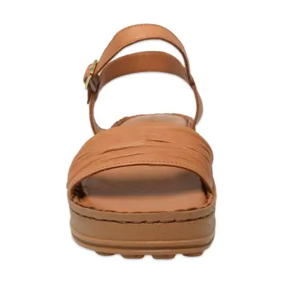 Mammamia D25Ys-2590 Günlük Taba Kadın Sandalet - 3