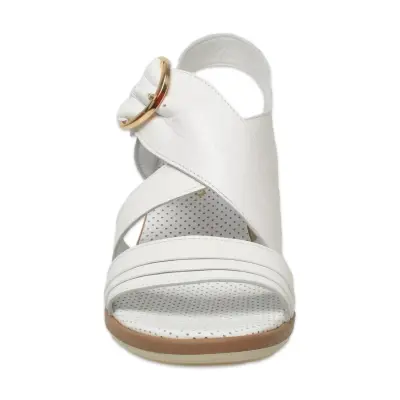 Mammamia D25Ys-2605 Günlük Beyaz Kadın Sandalet - 3