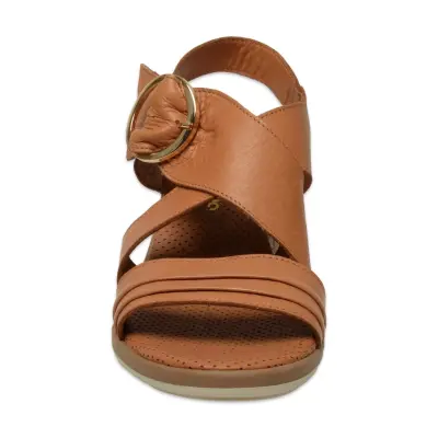 Mammamia D25Ys-2605 Günlük Taba Kadın Sandalet - 3