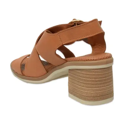 Mammamia D25Ys-2605 Günlük Taba Kadın Sandalet - 4
