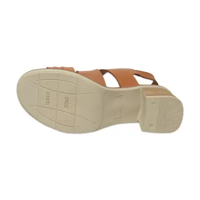 Mammamia D25Ys-2605 Günlük Taba Kadın Sandalet - 5