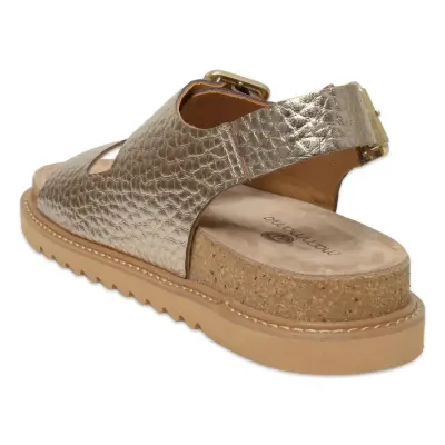 Mammamia D25Ys-2630Z Günlük Bronz Kadın Sandalet - 4