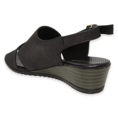 Mammamia D25Ys-2730Z Günlük Metalik Kadın Sandalet - 4