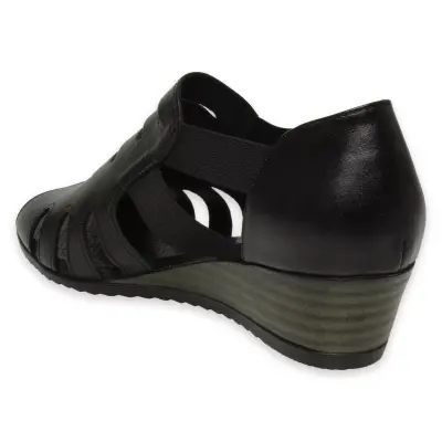 Mammamia D25Ys-2740Z Günlük Siyah Kadın Sandalet - 4