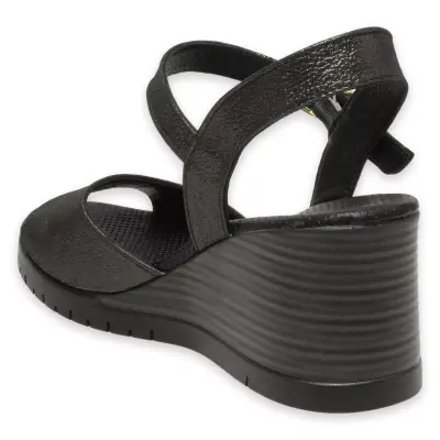 Mammamia D25Ys-2765Z Günlük Metalik Kadın Sandalet - 4