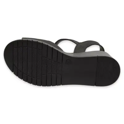 Mammamia D25Ys-2765Z Günlük Metalik Kadın Sandalet - 5