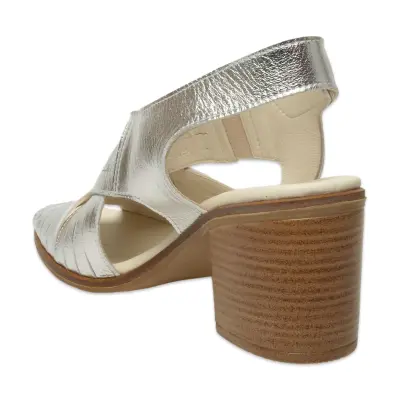 Mammamia D25Ys-2830 Günlük Kalin Topuklu Bakır Kadın Sandalet - 4