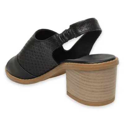 Mammamia D25Ys-2840Z Günlük Siyah Kadın Sandalet - 4