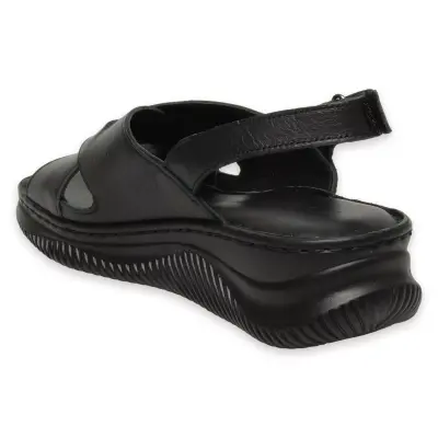 Mammamia D25Ys-2855 Günlük Siyah Kadın Sandalet - 4