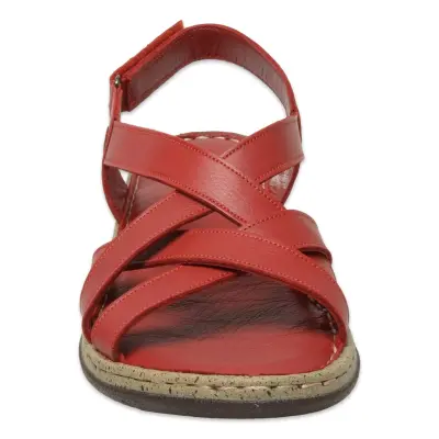 Mammamia D25Ys-2865Z Günlük Kırmızı Kadın Sandalet - 3