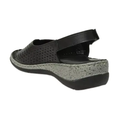 Mammamia D25Ys-2870 Günlük Siyah Kadın Sandalet - 4