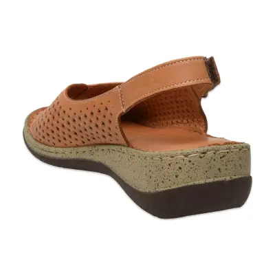 Mammamia D25Ys-2870 Günlük Taba Kadın Sandalet - 4