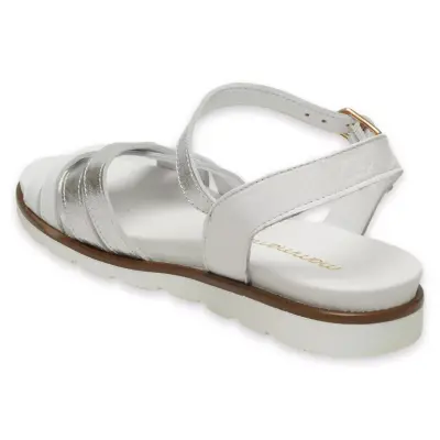 Mammamia D25Ys-2910 Günlük Beyaz Kadın Sandalet - 4