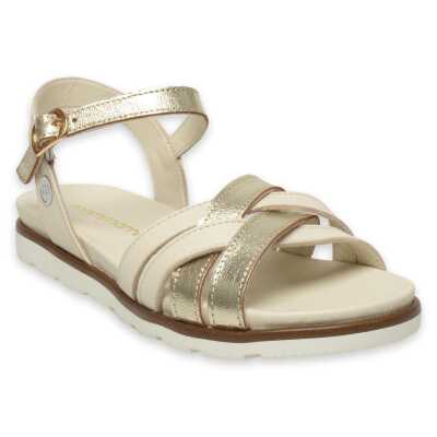 Mammamia D25Ys-2910 Günlük Krem Kadın Sandalet - 6