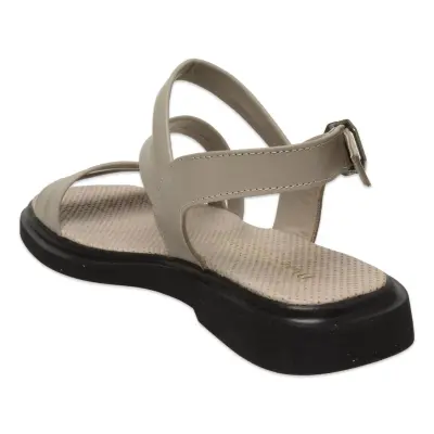 Mammamia D25Ys-5005Z Günlük Gri Kadın Sandalet - 4