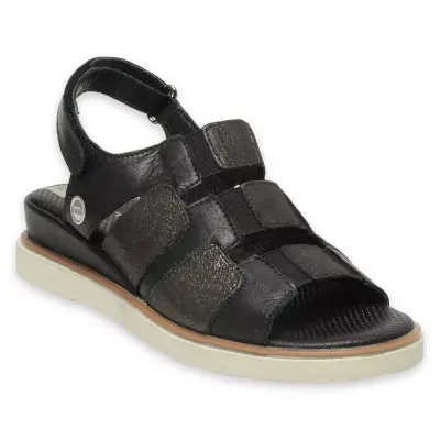 Mammamia D25Ys-5040Z Günlük Siyah Kadın Sandalet - 1