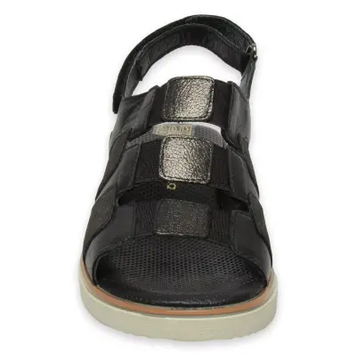 Mammamia D25Ys-5040Z Günlük Siyah Kadın Sandalet - 3