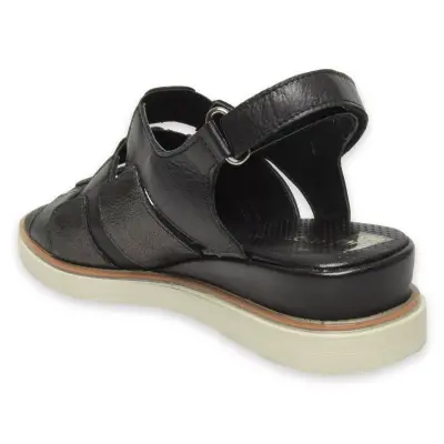 Mammamia D25Ys-5040Z Günlük Siyah Kadın Sandalet - 4