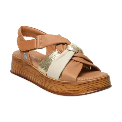 Mammamia D25Ys-5115Z Günlük Taba Kadın Sandalet - 1