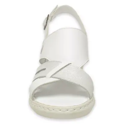 Mammamia D25Ys-5145 Günlük Beyaz Kadın Sandalet - 3