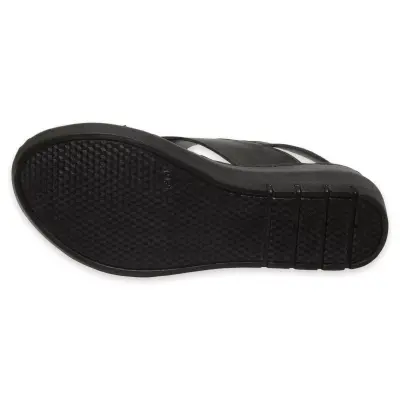 Mammamia D25Ys-5145 Günlük Siyah Kadın Sandalet - 5