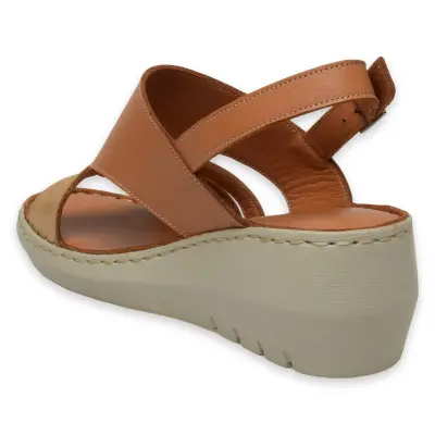 Mammamia D25Ys-5145 Günlük Taba Kadın Sandalet - 4