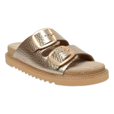 Mammamia D25Yt-1445 Günlük Bronz Kadın Terlik 