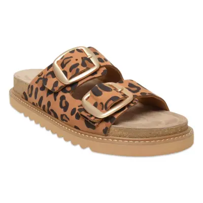 Mammamia D25Yt-1445 Günlük Leopar Kadın Terlik 