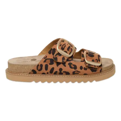 Mammamia D25Yt-1445 Günlük Leopar Kadın Terlik - 2