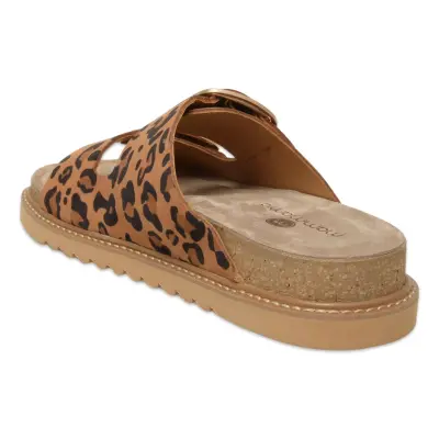 Mammamia D25Yt-1445 Günlük Leopar Kadın Terlik - 4