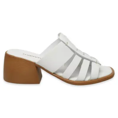 Mammamia D25Yt-1540Z Günlük Beyaz Kadın Terlik - 2