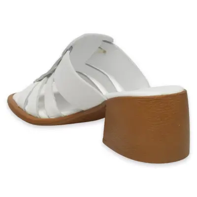 Mammamia D25Yt-1540Z Günlük Beyaz Kadın Terlik - 4