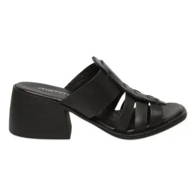 Mammamia D25Yt-1540Z Günlük Siyah Kadın Terlik - Mammamia (1)
