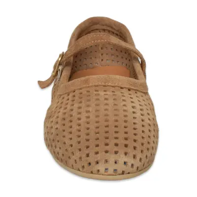 Mammamia D26Ya-260 Günlük Kahverengi Kadın Babet - 3