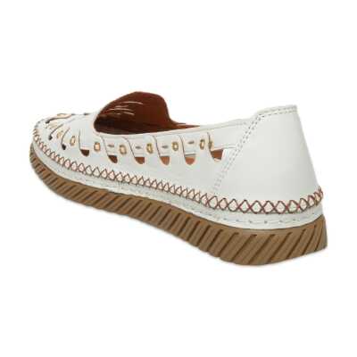 Mammamia D26Ya-655Z Günlük Beyaz Kadın Ayakkabı - 4