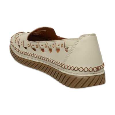 Mammamia D26Ya-655Z Günlük Krem Kadın Ayakkabı - 4