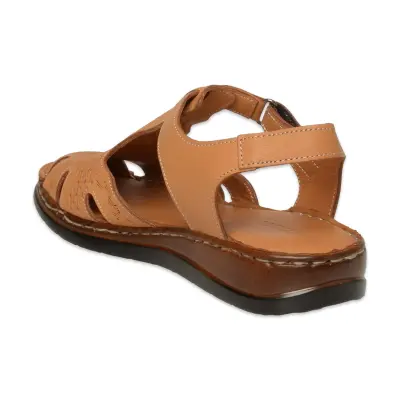 Mammamia D26Ys-2360 Günlük Taba Kadın Sandalet - 4