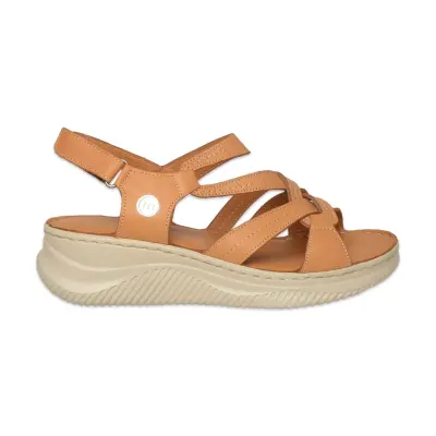 Mammamia D26Ys-2375 Günlük Taba Kadın Sandalet - Mammamia (1)