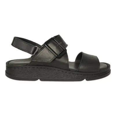 Mammamia D26Ys-2390 Günlük Siyah Kadın Sandalet - Mammamia (1)