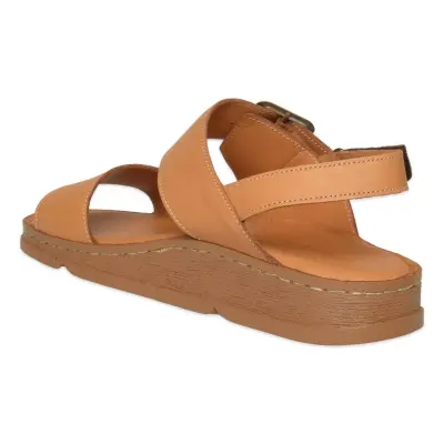 Mammamia D26Ys-2390 Günlük Taba Kadın Sandalet - 4