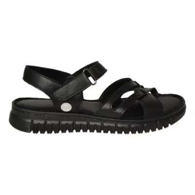 Mammamia D26Ys-2400 Günlük Siyah Kadın Sandalet - Mammamia (1)