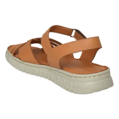 Mammamia D26Ys-2400 Günlük Taba Kadın Sandalet - 4
