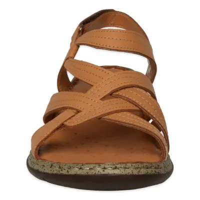 Mammamia D26Ys-2415 Günlük Taba Kadın Sandalet - 3