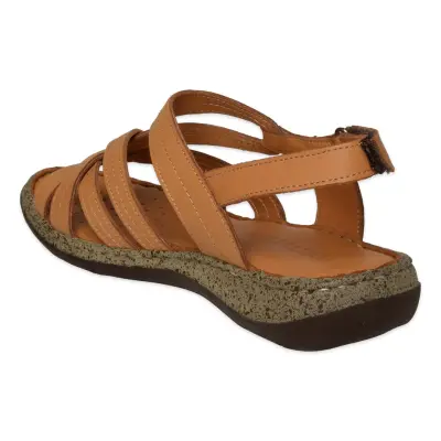Mammamia D26Ys-2415 Günlük Taba Kadın Sandalet - 4