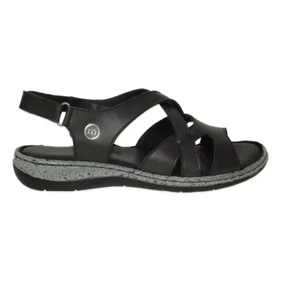 Mammamia D26Ys-2420 Günlük Siyah Kadın Sandalet - Mammamia (1)