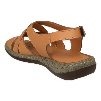 Mammamia D26Ys-2420 Günlük Taba Kadın Sandalet - 4